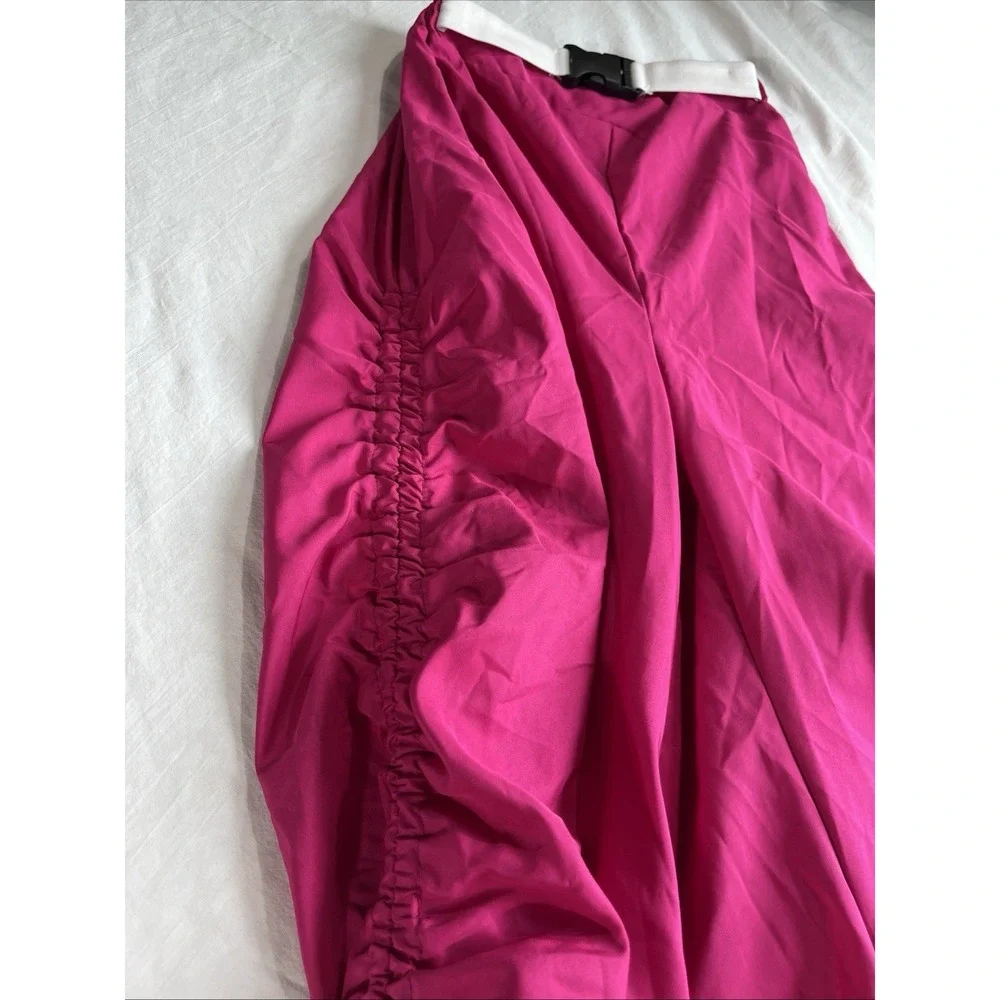 Weissman Showtime Dance Costume Pink Sequin Leotard & Jogger Set Size SA Girls